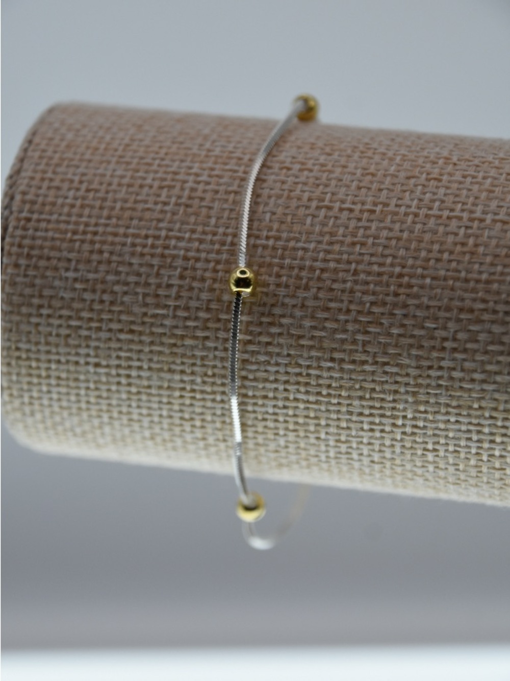 Frieda Rothman Vault 14k Gold plated stationed Balls and Sterling silver